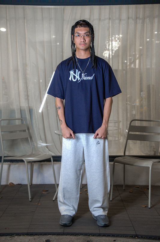 Gray Baggy Sweat Pants