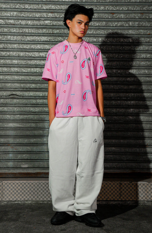 White Baggy Sweat Pants