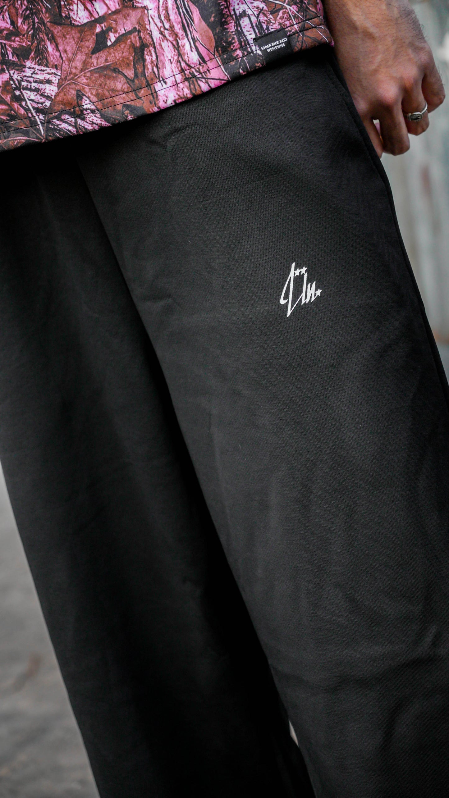Black Baggy Sweat Pants