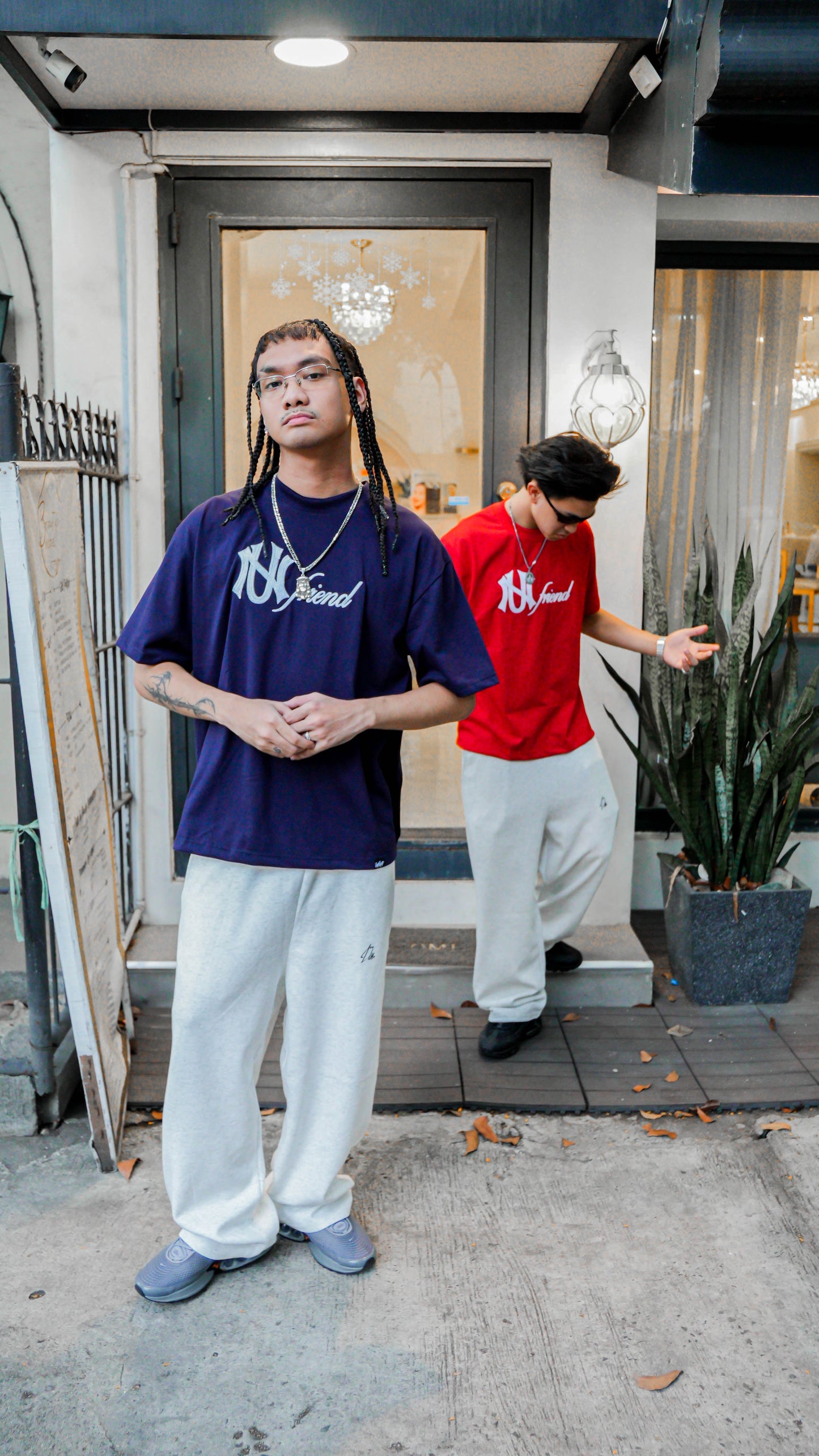 White Baggy Sweat Pants