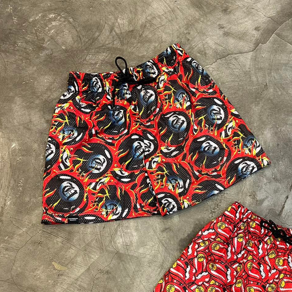 UNF MESH SHORTS - FIRE POOL
