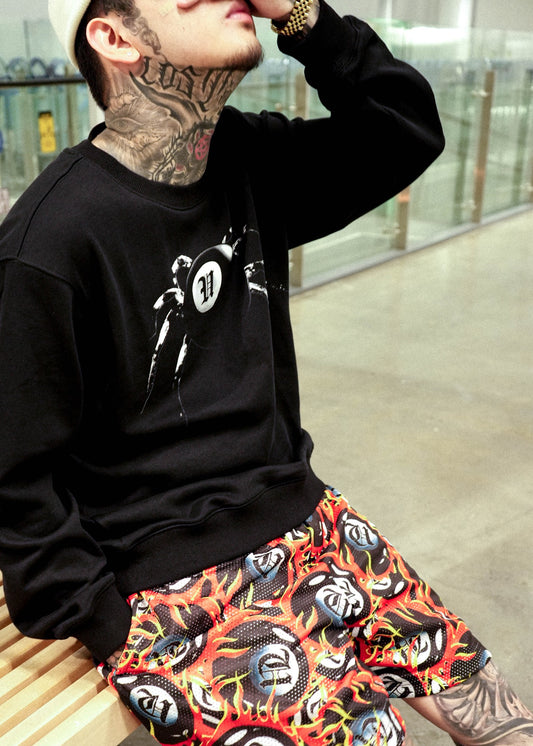 UNF MESH SHORTS - FIRE POOL