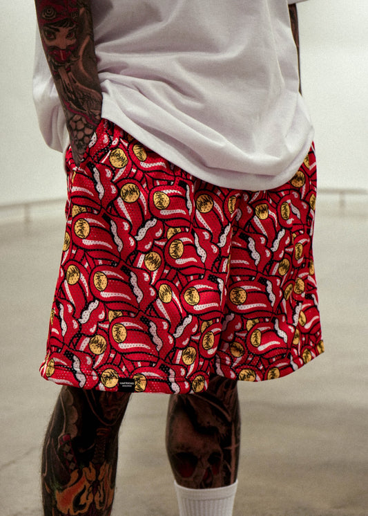 UNF MESH SHORTS - ROLLING STONES
