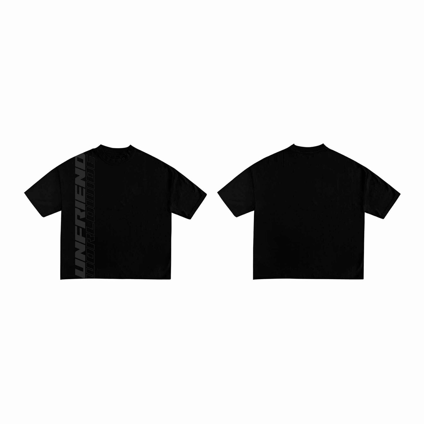 BOXY UNF SHIRT - VERTICAL LOGO