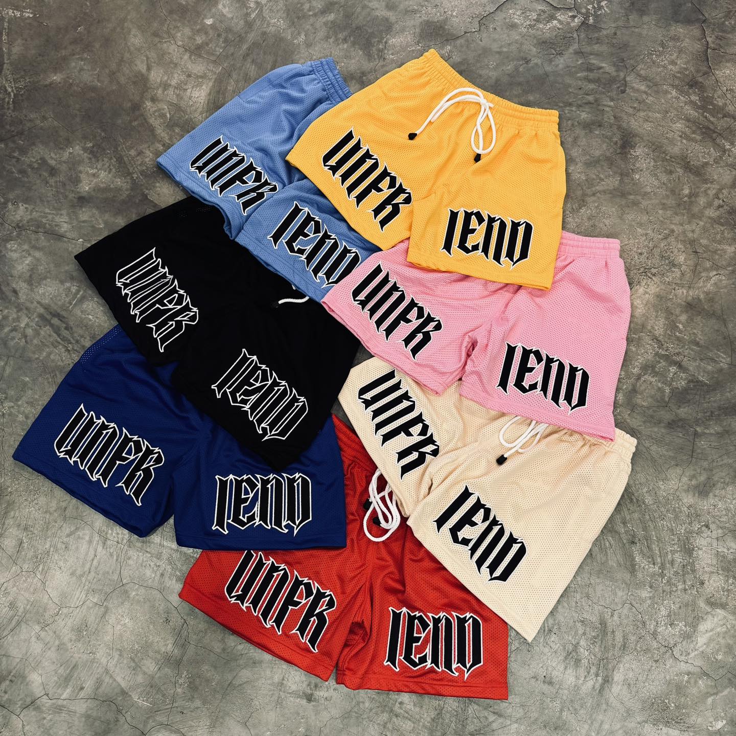 Short Silk Mesh - UNF BOLD SCRIPT