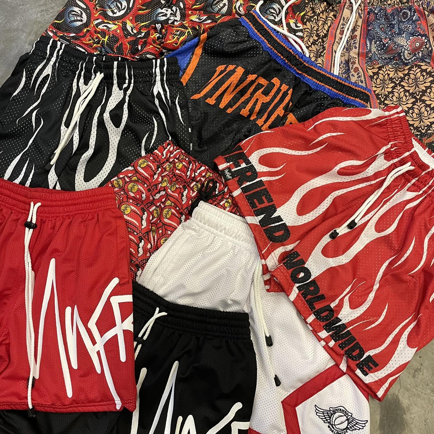 UNFRIEND - FLORAL PATCHWORK MESH SHORT