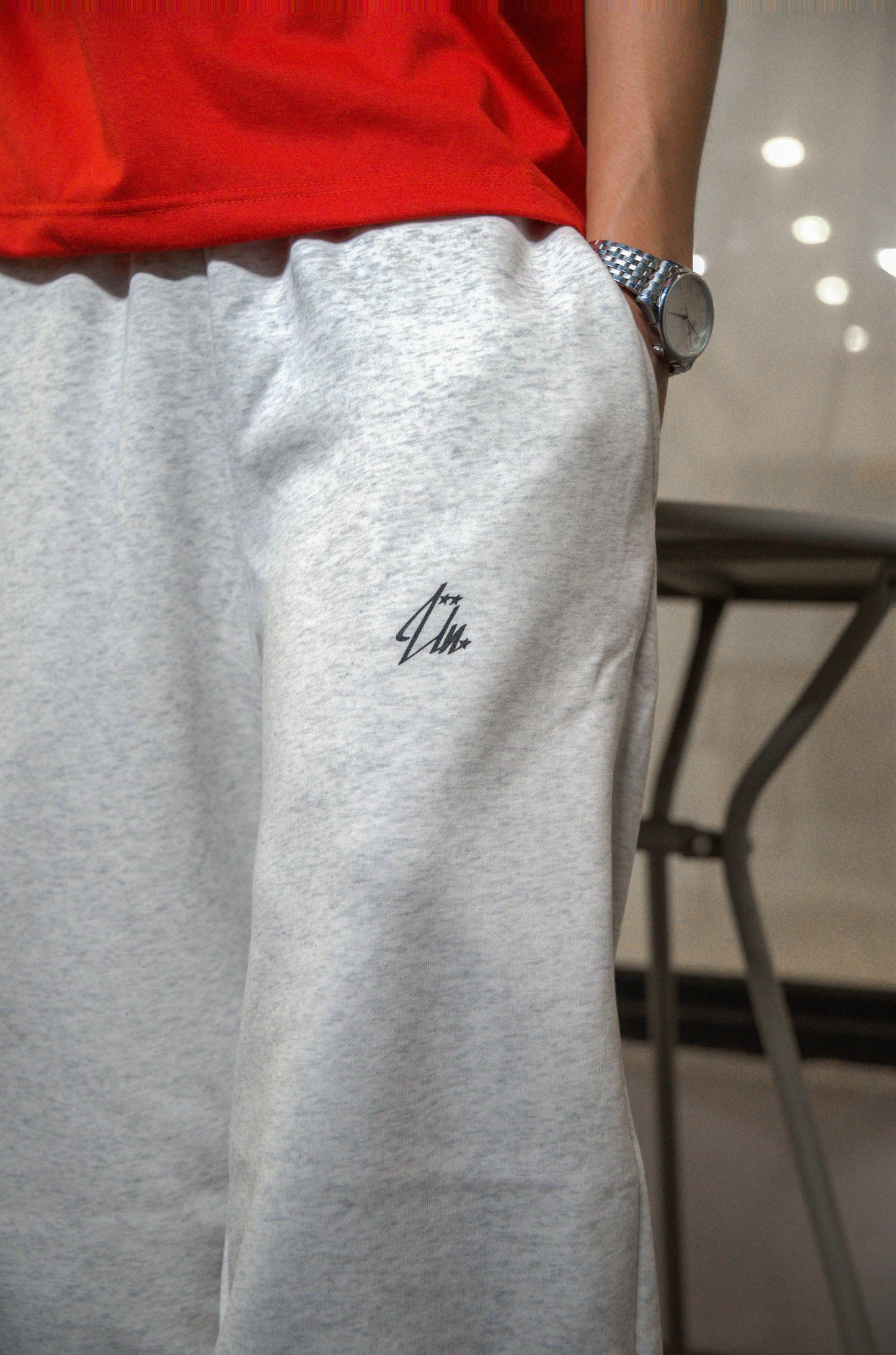 Gray Baggy Sweat Pants