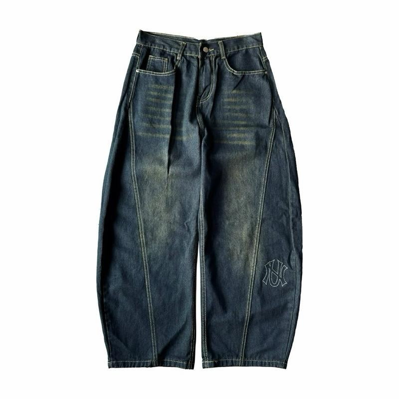 UN - BARREL WASH DENIM PANTS