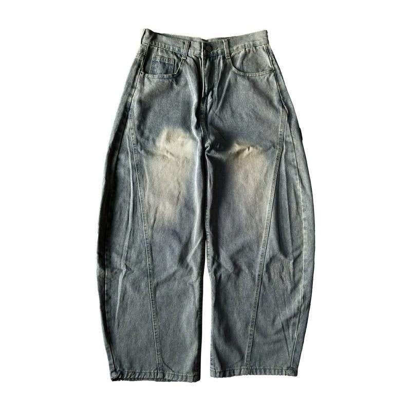 UN - BARREL WASH DENIM PANTS