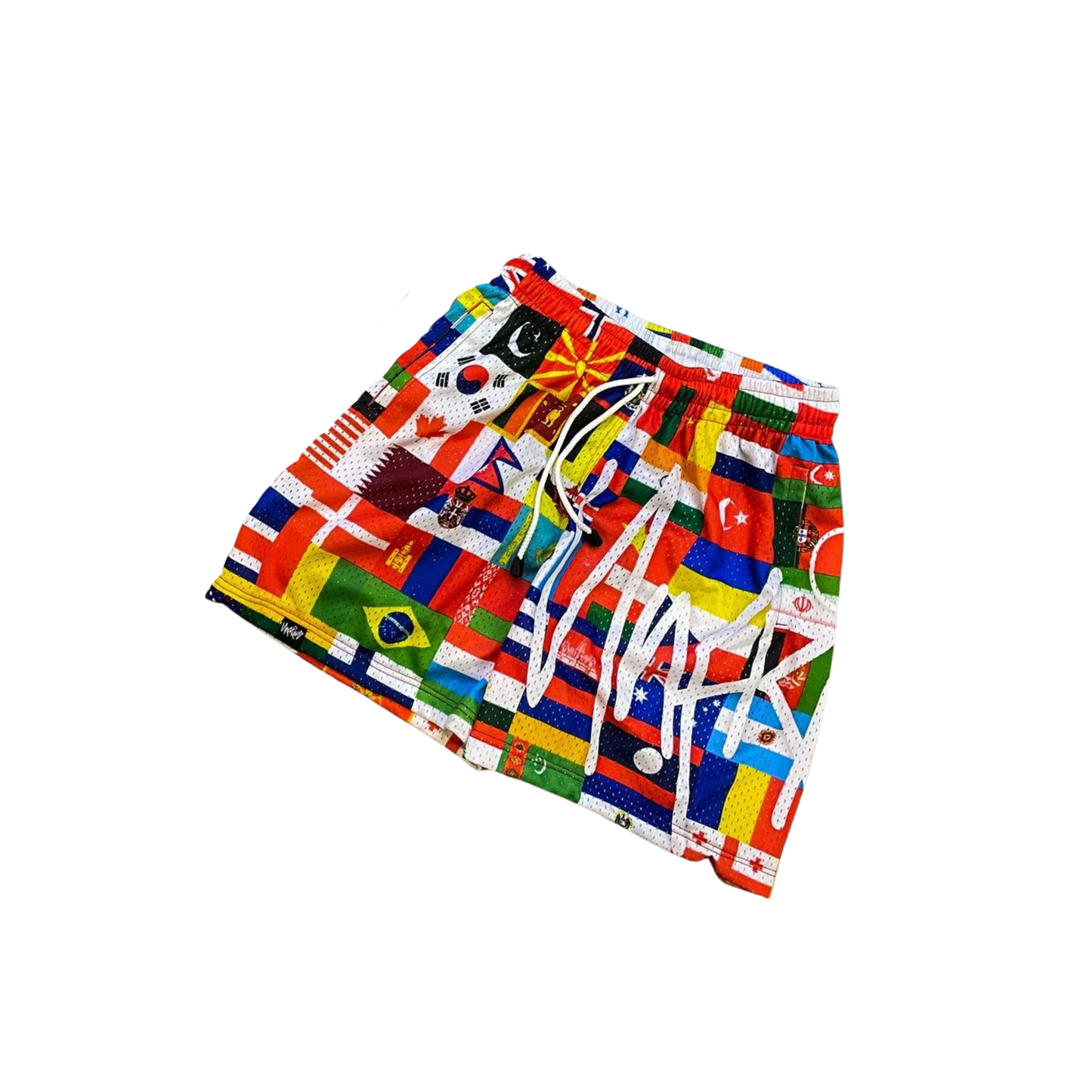 UNFRIEND WORLWIDE FLAGS MESH SHORTS