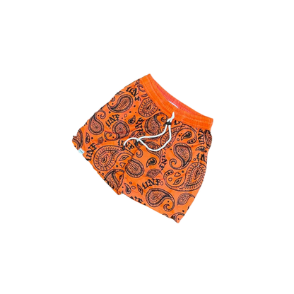 UNF ORANGE BANDANA MESH SHORTS